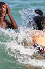 LOLA PONCE in Bikini at a Beach in Miami 05/08/2017