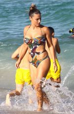 LOLA PONCE in Bikini at a Beach in Miami 05/08/2017