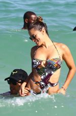 LOLA PONCE in Bikini at a Beach in Miami 05/08/2017