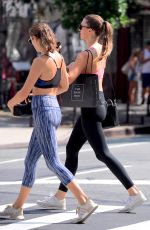 LORENA RAE in Tights Out and About in New York 08/20/2017