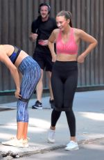 LORENA RAE in Tights Out and About in New York 08/20/2017