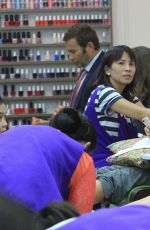 LORI LOUGHLIN at a Nail Salon in Beverly Hills 07/18/2017
