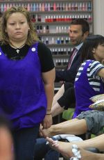LORI LOUGHLIN at a Nail Salon in Beverly Hills 07/18/2017