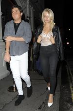 LOTTIE MOSS at Mahiki Nightclub in London 08/30/2017