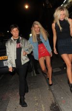 LOTTIE MOSS Night Out in London 08/10/2017