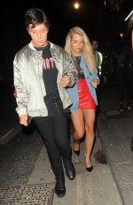 LOTTIE MOSS Night Out in London 08/10/2017