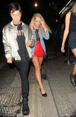 LOTTIE MOSS Night Out in London 08/10/2017