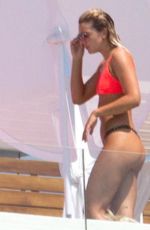 LOUISA JOHNSON and CHLOE PAIGE in in Bikinis on Vacation in Ibiza 08/18/2017