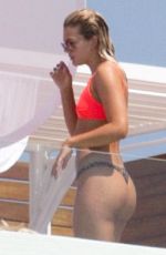 LOUISA JOHNSON and CHLOE PAIGE in in Bikinis on Vacation in Ibiza 08/18/2017