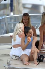 LOUISA JOHNSON at a Yacht in Ibiza 08/16/2017