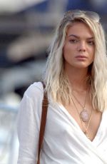 LOUISA JOHNSON at a Yacht in Ibiza 08/16/2017