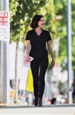 LUCY HALE Heading to the Set of Life Sentence in Burnaby 08/25/2017