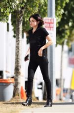 LUCY HALE Heading to the Set of Life Sentence in Burnaby 08/25/2017