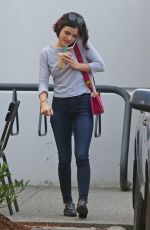 LUCY HALE Leaves Starbucks in Burnaby 08/10/2017