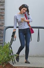 LUCY HALE Leaves Starbucks in Burnaby 08/10/2017