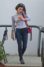 LUCY HALE Leaves Starbucks in Burnaby 08/10/2017