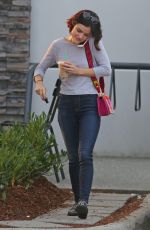 LUCY HALE Leaves Starbucks in Burnaby 08/10/2017