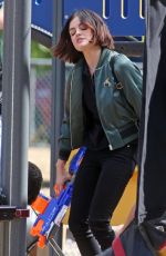 LUCY HALE on the Set of Life Sentence at Burnaby 08/25/2017