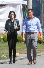 LUCY HALE on the Set of Life Sentence at Burnaby 08/25/2017