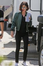LUCY HALE on the Set of Life Sentence at Burnaby 08/25/2017