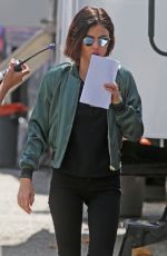 LUCY HALE on the Set of Life Sentence at Burnaby 08/25/2017