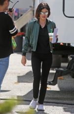 LUCY HALE on the Set of Life Sentence at Burnaby 08/25/2017