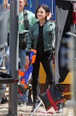 LUCY HALE on the Set of Life Sentence at Burnaby 08/25/2017