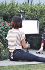 LUCY HALE on the Set of Life Sentence at Vancouver 08/11/2017