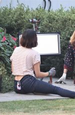 LUCY HALE on the Set of Life Sentence at Vancouver 08/11/2017