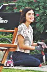 LUCY HALE on the Set of Life Sentence at Vancouver 08/11/2017