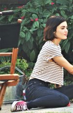 LUCY HALE on the Set of Life Sentence at Vancouver 08/11/2017
