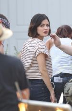 LUCY HALE on the Set of Life Sentence at Vancouver 08/11/2017