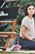 LUCY HALE on the Set of Life Sentence at Vancouver 08/11/2017