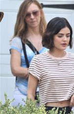 LUCY HALE on the Set of Life Sentence at Vancouver 08/11/2017