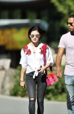 LUCY HALE Out and About in Vancouver 08/26/2017