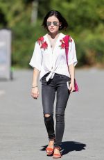 LUCY HALE Out and About in Vancouver 08/26/2017