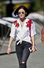 LUCY HALE Out and About in Vancouver 08/26/2017