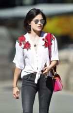 LUCY HALE Out and About in Vancouver 08/26/2017