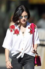 LUCY HALE Out and About in Vancouver 08/26/2017