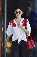 LUCY HALE Out and About in Vancouver 08/26/2017