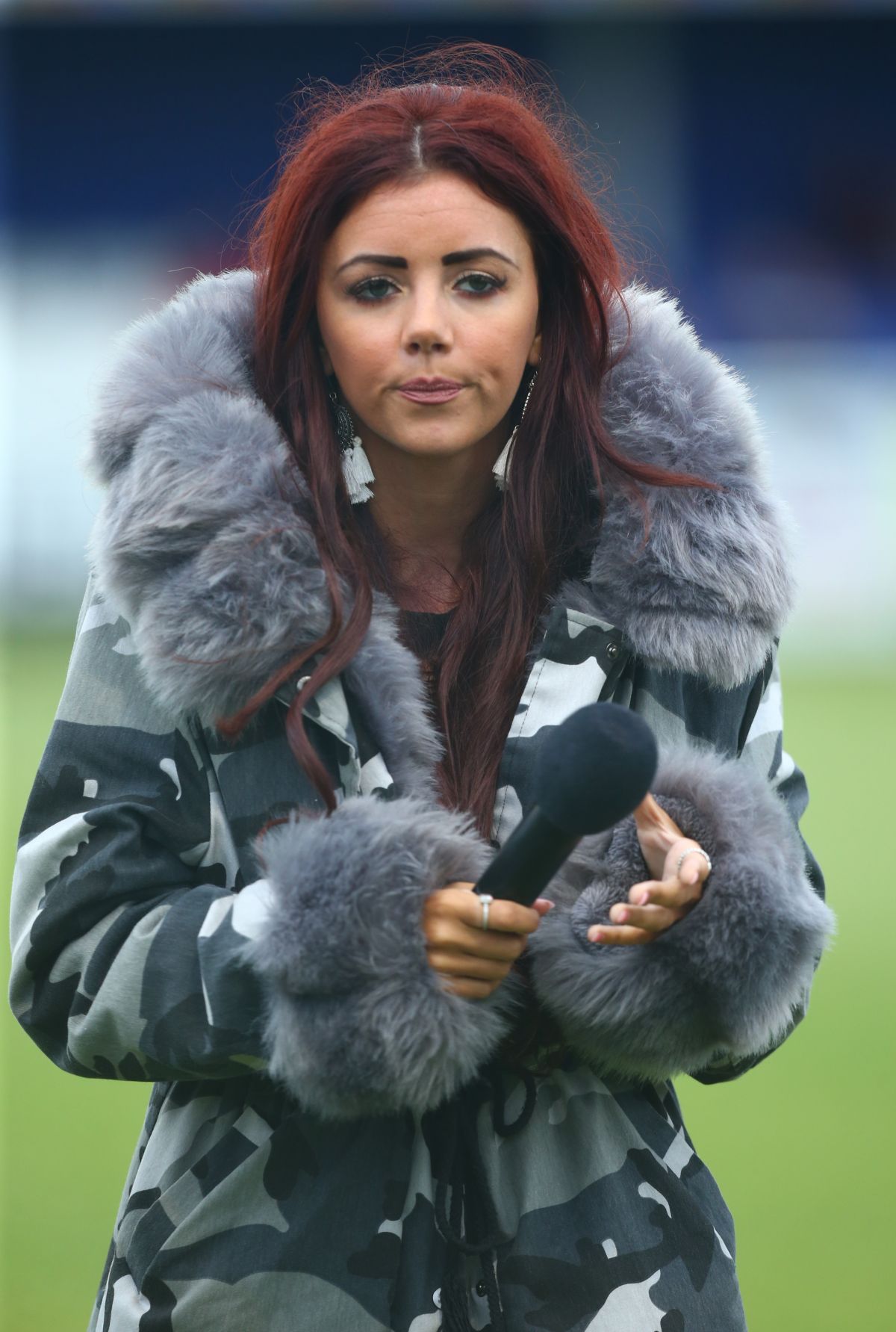LYDIA LUCY Performs at Friendly Match Between Billericay Town and West Ham United 08/08/2017