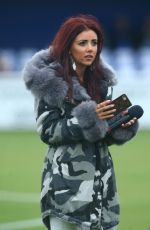 LYDIA LUCY Performs at Friendly Match Between Billericay Town and West Ham United 08/08/2017