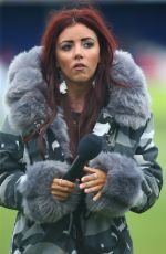 LYDIA LUCY Performs at Friendly Match Between Billericay Town and West Ham United 08/08/2017