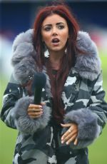LYDIA LUCY Performs at Friendly Match Between Billericay Town and West Ham United 08/08/2017