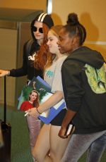 MADELAINE PETSCH and ASHLEIGH MURRAY at Airport in Vancouver 08/1/2017