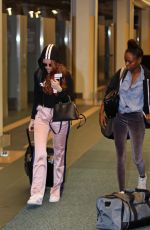 MADELAINE PETSCH and ASHLEIGH MURRAY at Airport in Vancouver 08/1/2017