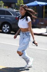 MADISON BEER in Ripped Jeans Out in Los Angeles 08/09/2017