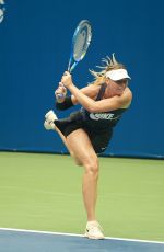 MARIA SHARAPOVA Practicing at Arthur Ashe Stadium at Usta Billie Jean King National Tennis Center 08/26/2017