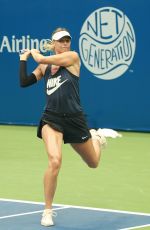 MARIA SHARAPOVA Practicing at Arthur Ashe Stadium at Usta Billie Jean King National Tennis Center 08/26/2017