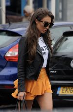 MEGAN MCKENNA in Short Skirt Out in Essex 08/22/2017